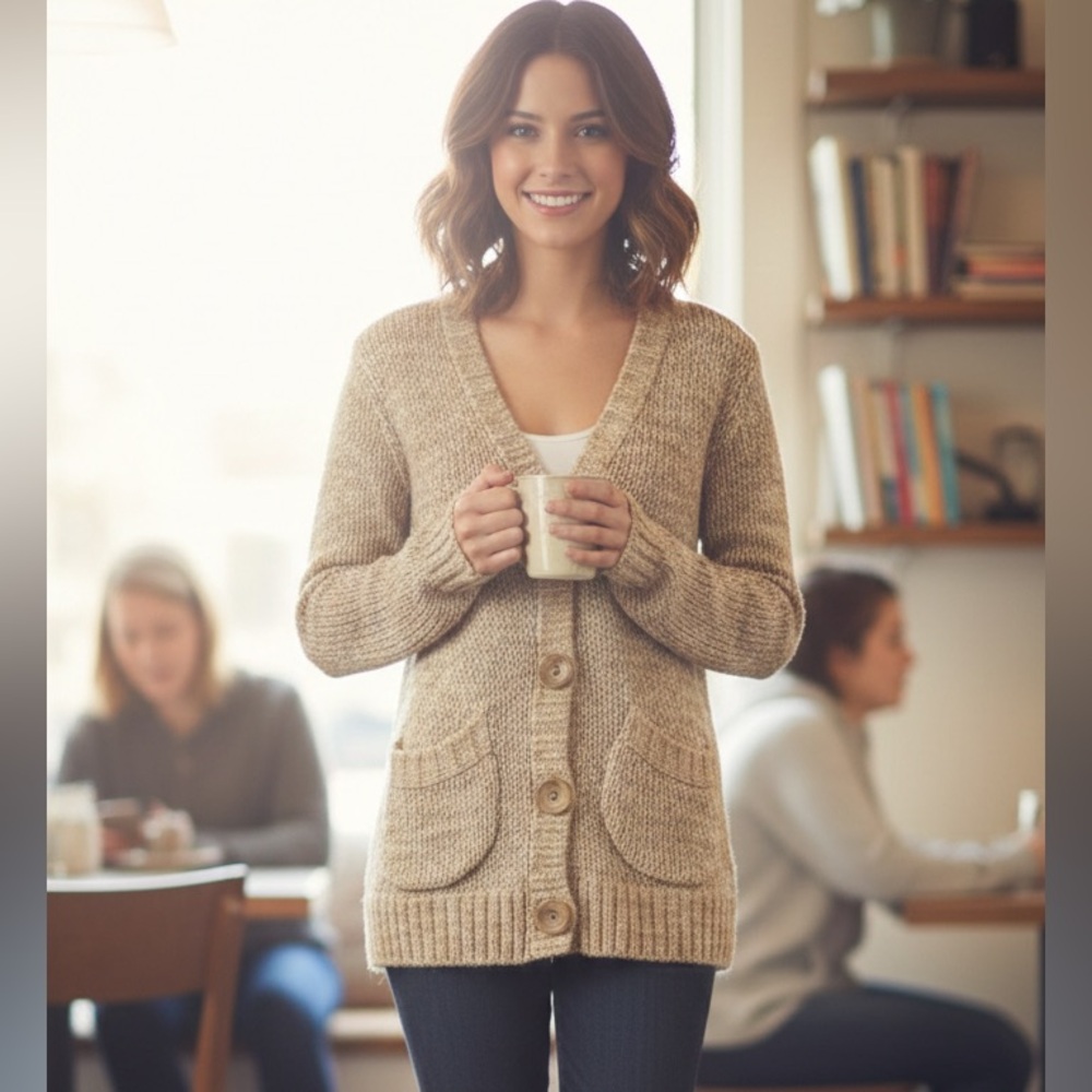 Free People Tan Women's Cardigan